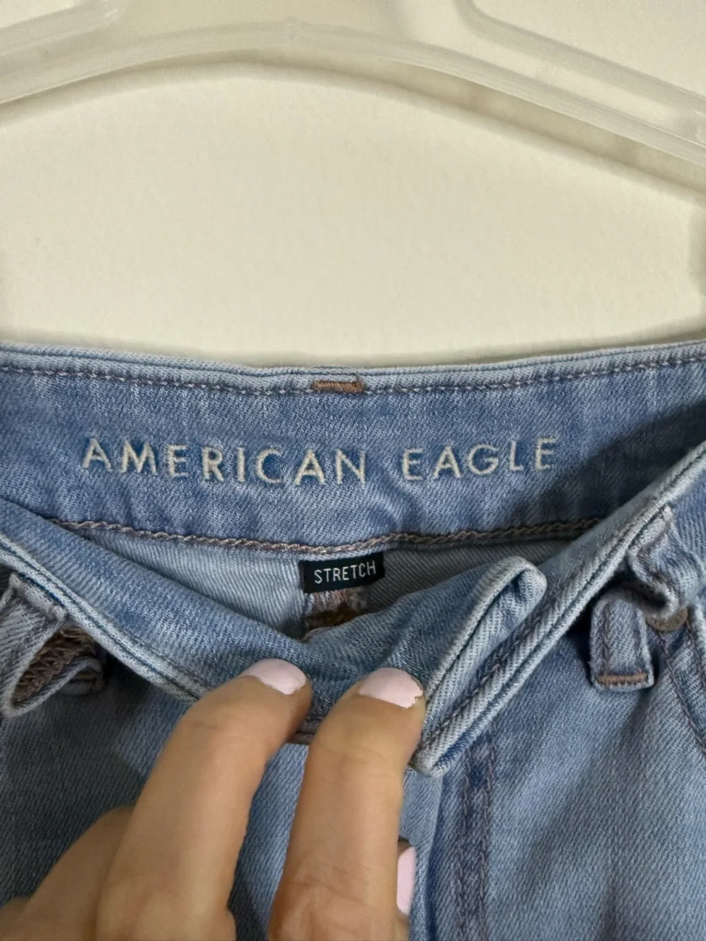 {American Eagle Outfitters}-Size: 4-Light Blue Wide-Leg Women’s Jeans - Picture 3 of 4